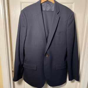 J.Crew Thompson Voyager Navy Wool Suit 40L
